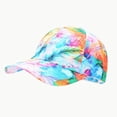 thumbnail image 2 of 3D Printed Tie Dye Baseball Cap Adjustable Snapback Hat for Men Women Summer Outdoor Sun Unisex Headwear, 2 of 6