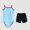 Light Blue, variant on Camisole Leotard for Girls with Pants Perfect for Dance