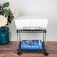 "ZBRANDS Small Rolling Mobile Printer Stand Cart Mini, 15"" x 10.6"", 2