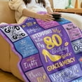 thumbnail image 3 of 80th Birthday Gifts for Women, 80th Birthday Blanket with Gift Box, 80 Year Old Birthday Gifts for Women, 80 Birthday Gifts for Women, Birthday Gifts for 80 Year Old Woman, 3 of 5