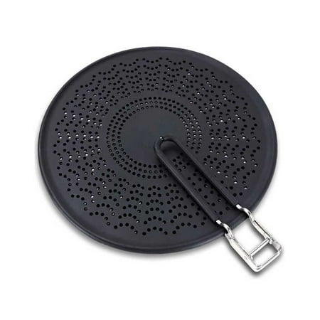 

Kironypik Splatter Screen Stainless Steel Kitchen Frying Pan Net Cover with Handle Cooking Draining Guard Washable Household