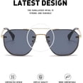 thumbnail image 3 of Lunettes de Soleil Rétro pour Hommes et Femmes, Vacances en Plein Air (Couleur : D, Taille : 1), 3 of 4