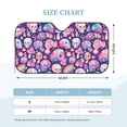 thumbnail image 2 of Kdxio cartoon rainbow Skull Print Windshield Sun Shade, Foldable Sun Blocker for Car,Truck,SUV Automotive Interior Sun Protection,Reflective Shade for Front Windshield(Small), 2 of 6