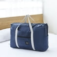 thumbnail image 1 of Sac de Voyage Multifonction Pliable Sac de Voyage à une Épaule Bagage à Main Sac de Bagage Grande Capacité Rangement de Bagages Imperméable Bleu Foncé, 1 of 6