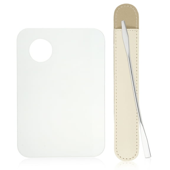 1 Set Acrylic Cosmetic Makeup Palette Foundation Blending Tool Cosmetic Makeup Palette for Mixing Clear