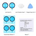 thumbnail image 4 of 2 Pieces Camera Lens Cover For Ricoh Theta Sc2/s/ V Wide Angle Lens With Silicone Lens Cover, 4 of 5