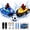 2 Pack, variant on Funtogether Toys Inflatable RC Boats Air Cushion Water Soccer Boats with 2 Mini Footballs and Air Pump 2.4GHz 2 Pack
