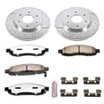 thumbnail image 3 of PowerStop Front Z36 Truck & Tow Carbon-Fiber Ceramic Brake Pad and Drilled and Slotted Rotor Kit Fits: INFINITI NISSAN Select Models K211-36, 3 of 9