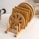 thumbnail image 5 of Organizadores de Gabinete Y Estante de Secado de Madera de Almacenamiento para Tapa de Maceta Placa Taza Tabla de Corte, 31x13x10cm Beige Organizador de Cocina, Tablas de Corte para la Cocina, 5 of 6