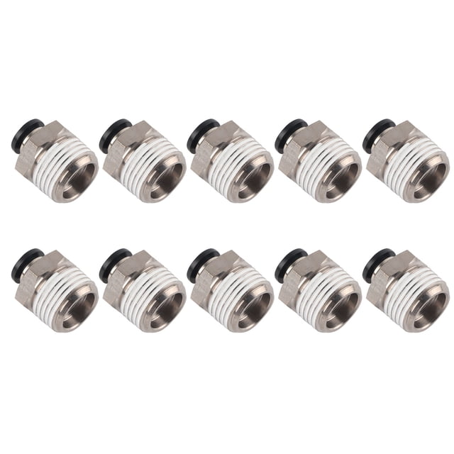 Male Thread Straight Through Quick Plug Connector,Externally Pneumatic Quick Plug Trachea Connector Quick Connect Air Hose Fittings Plug True Excellence