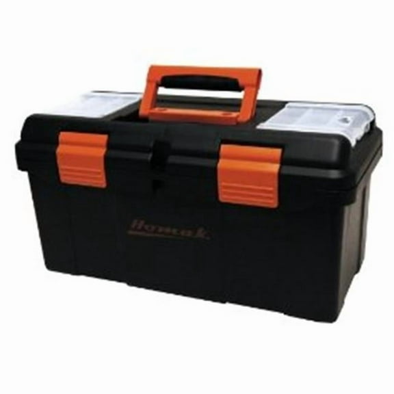 20 Inch Plastic Tool box with Tray and Dividers