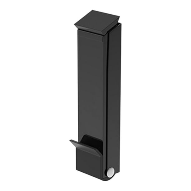 Tope de puerta con base antideslizante para la parte inferior de la puerta. Negro