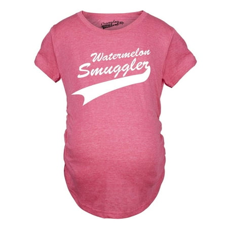 Maternity Watermelon Smuggler Shirt Funny Pregnancy T shirts Announcement