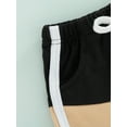 thumbnail image 6 of Franhais Toddler Baby Boy Girl Summer Shorts, Contrast Color Patchwork Drawstring Elastic Waist Loose Short Pants, 6 of 8
