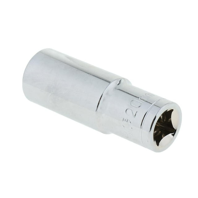 koolsoo 1/2In Hex Adapter Deep Socket Power Nut Driver Drill Bit 20mm
