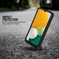 thumbnail image 3 of WIRESTER Shockproof Soft Rubber Cover Case for Samsung Galaxy A13 5G 6.5" 2021, Brindle Brown English Bulldog Funny Playful Postures On Light Blue Background, 3 of 5