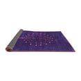 thumbnail image 2 of Ahgly Company Indoor Square Abstract Purple Contemporary Area Rugs, 5' Square, 2 of 4