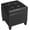 Black, variant on 18" Square Storage Ottoman with Hinged Lid, Tufted Fabric Foot Rest Stool, Heavy Duty Cube Seat, Dark Gray – Versatile Entryway/Living Room Furniture
