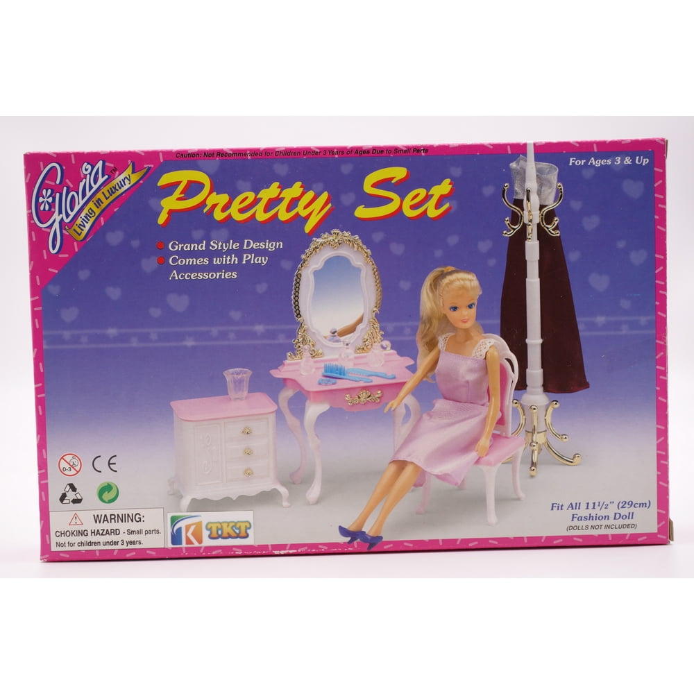 Doll Furniture Gloria Pretty Set Dressing Room By TKT