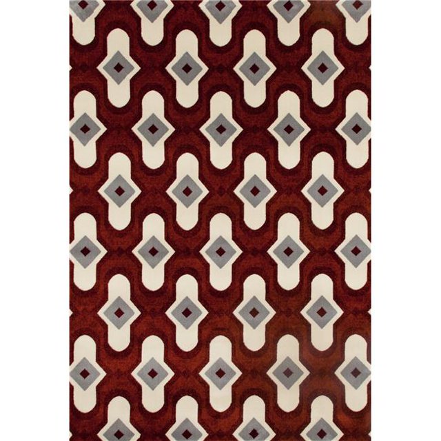 Art Carpet 25191 7 x 9 ft. Troy Collection Protector Woven Area Rug, Red