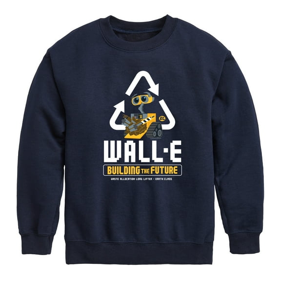 Disney Wall-E - Building Future Recycle - Toddler & Youth Crewneck Fleece Sweatshirt