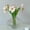 1, variant on Hand Blown Textured Embossed Glass Vase, Thickened Anti Tip Transparent Glass Flower Container, Irregular Wave Modern Table Centerpiece Vase for Fresh Dry Floral Indoor Living Space Display Decor