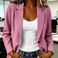 thumbnail image 5 of Womens Suit Jacket Two Buttons Notched Lapel Business Office Blazer Workwear Suit Jackets, 5 of 7