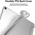 thumbnail image 4 of Case Compatible with iPad 9th Generation (2021), 8th Generation (2020), 7th Generation (2019), Slim Protective 10.2-Inch Case, Shock-Resistant TPU Back, Auto Sleep/Wake, Frosted Gray, 4 of 8