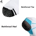 thumbnail image 4 of PULLIMORE 5 Pairs Ankle Socks for Women Men Half Cushion Crew Sport Socks (L/XL, Yellow), 4 of 8