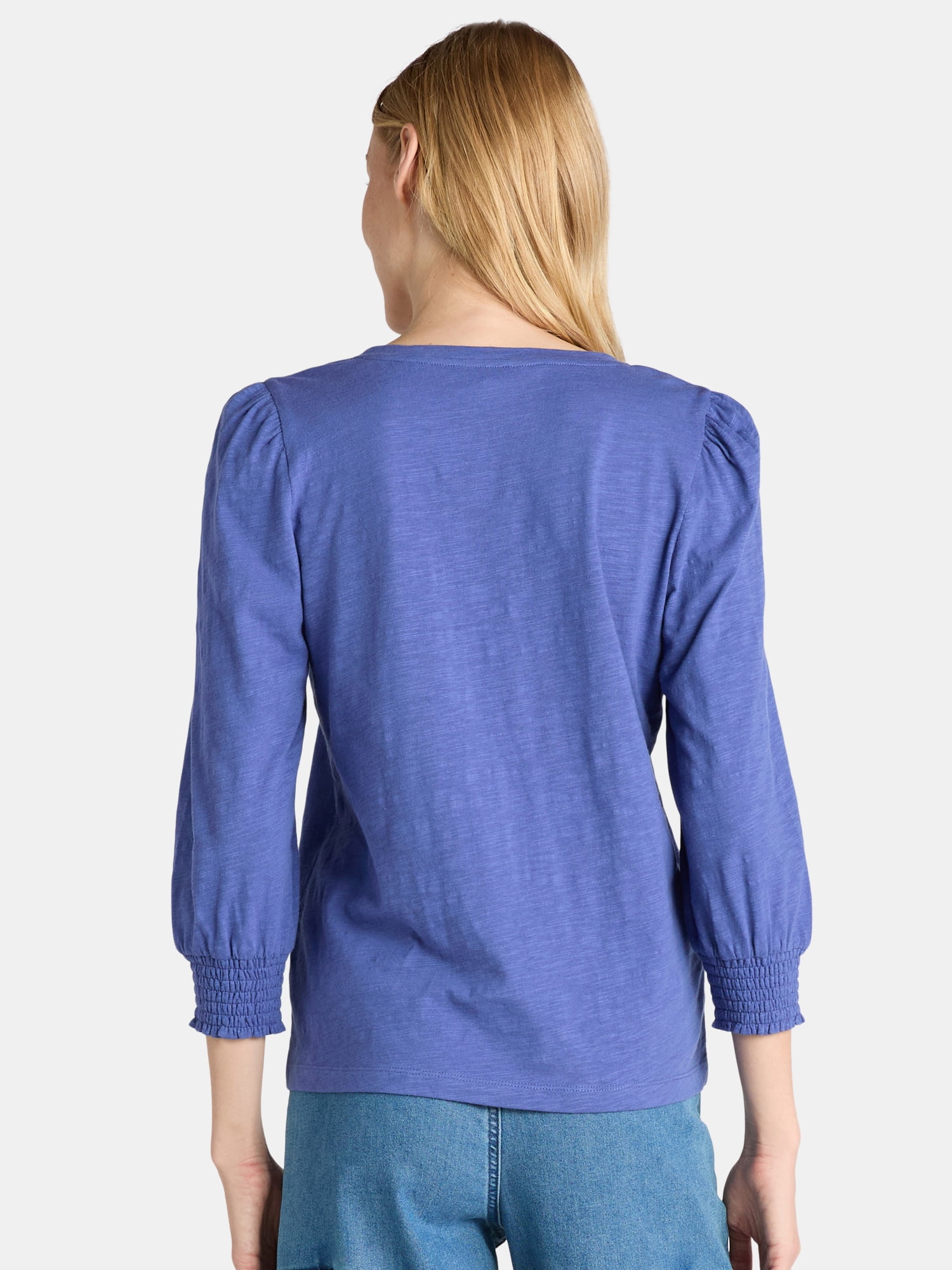Time and Tru Women's Notch Neck Top