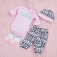 thumbnail image 2 of Open Crotch Button Design Not Easily Deformed Cartoon Patterned Design Baby Doll Clothes, Doll Clothes, For 50-55cm Newborn Doll 0-3 Months Baby Doll Clothes, 2 of 8