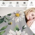 thumbnail image 3 of PRATYUS White Daisies Flower Throw Blanket Ultra Soft Cozy Decorative Flannel Blanket for Home Bed Couch Chair Travel 50x60in, 3 of 6