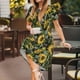 thumbnail image 3 of Fotbe Sunflowers Vestido Largo de Moda para Mujer, Vestido Tipo Camiseta con Manga Corta y Estilo Casual a Rayas y Bloques de Color, 3 of 6
