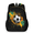 Black, variant on Jiaoprinted Adult Bullseye Tie-Dye Backpack, Casual Daypack with Adjustable Shoulder Straps, Spiral Visual Laptop Backpack for Work Travel Outdoor