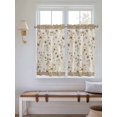 thumbnail image 2 of Vintage Spring Floral Bathroom Window Curtain, Farmhouse Botanical Rustic Light Filtering Coffee Kitchen Curtains, Bedroom Living Room Curtains 2 Panel 84"x54", 2 of 6
