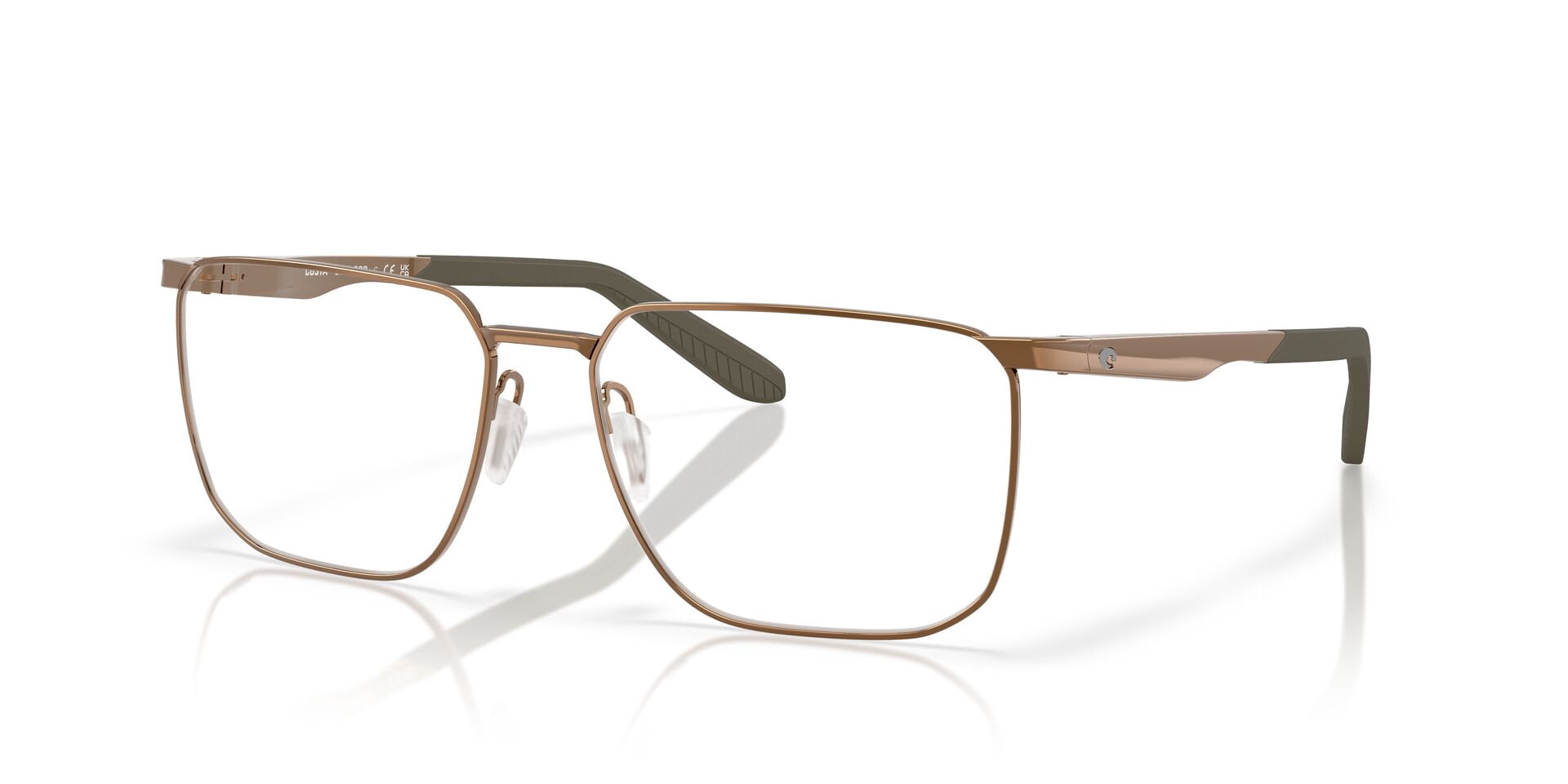 Costa Del Mar Unisex Size 55 BRD 620 Optical Eyeglasses, Rustic Bronze/Demo Lens