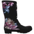 thumbnail image 2 of Joules Women's Molly Welly Black Clematis Knee-High Rubber Rain Boot - 9M, 2 of 2