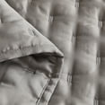 thumbnail image 4 of Studio 16, Toronto - Lana Silky Tencel 3-Piece Quilt/Coverlet Set (Full/Queen) - Soft Grey, 4 of 8