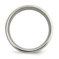 thumbnail image 5 of Titanium Sterling Silver Inlay Flat 8mm Polished Band, 5 of 8