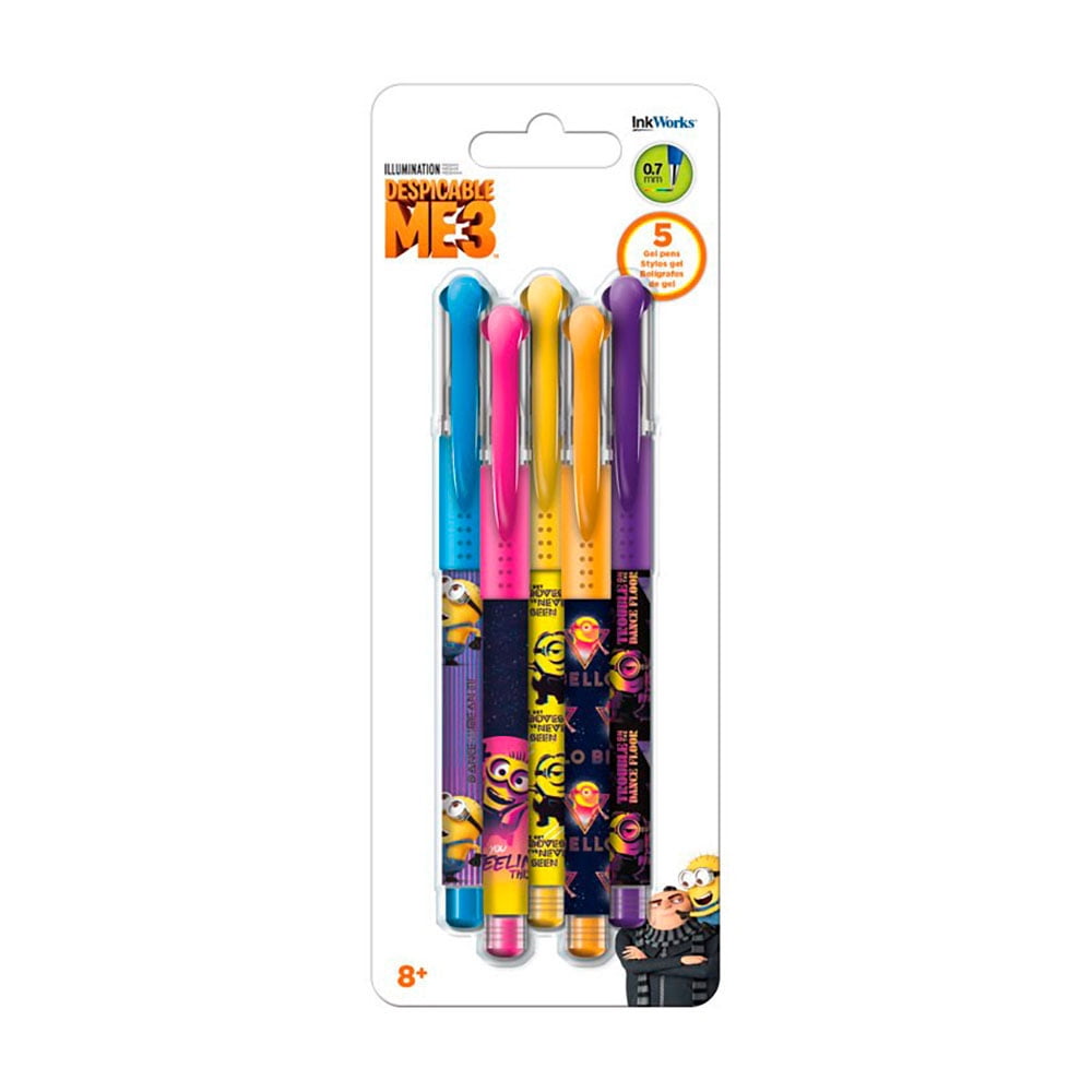 Despicable Me Colored Gel Pens - 5pk