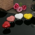 thumbnail image 2 of mmirethe 3pack/lot Unique Coeur et Poisson en Forme de Bouton d'Armoire avec Poignée d'Armoire Colorée Bouton de Tiroir Durable Trompette Rouge, 2 of 6
