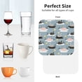 thumbnail image 6 of Vsdgher Swan Princess On Lake Leather Coasters for Drinks, Durable Drink Coasters 4 Set for Tabletop Protection, Luxurious Home Décor and Housewarming Gift ( {designName})Square, 6 of 6