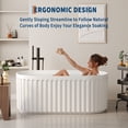 thumbnail image 5 of Modern Soaking Tub 67 Inch - Standalone Acrylic Bathtub for Contemporary Bathroom, 5 of 7