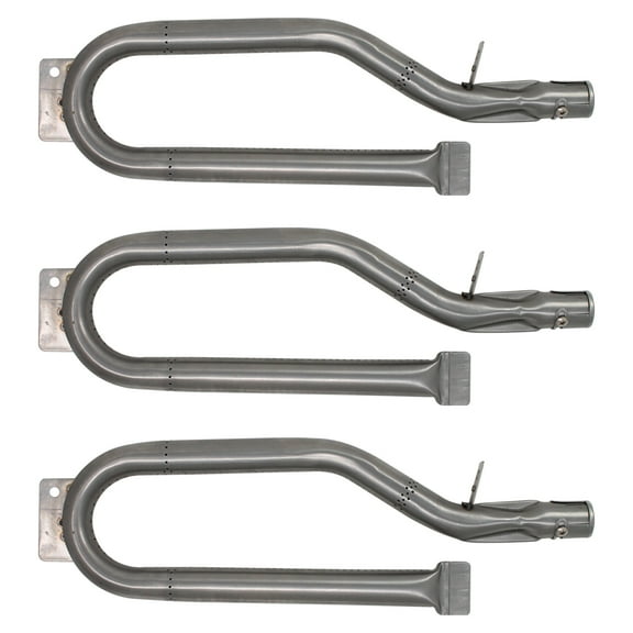 3-Pack BBQ Gas Grill Tube Burner Replacement Parts for Bbq-pro BQ05041-28 - Compatible Barbeque Stainless Steel Pipe Burners