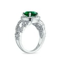 thumbnail image 2 of Bling Jewelry Womens Cubic Zirconia CZ Green Solitaire Vintage Style Cocktail Statement Ring, 2 of 6