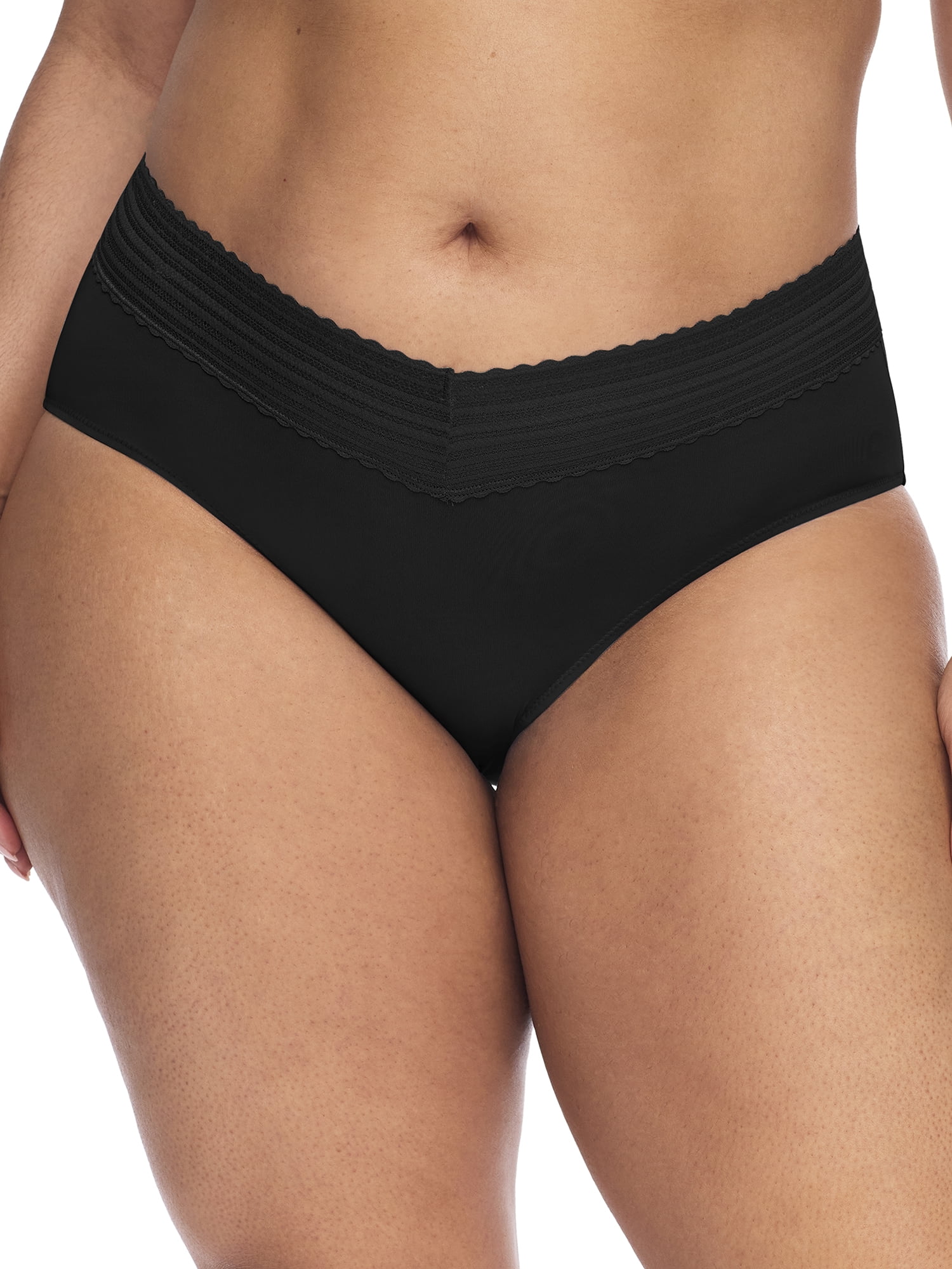 Warners Blissful Benefits Women's Dig-Free Micro Lace Hipster 3-Pack, Sizes S-3XL
