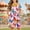 Pink, variant on JUSLIO Dresses for Girls Tie Dye Dresses with Pockets Crew Neck Short Sleeve Casual Dress Size 3 Y