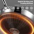 thumbnail image 3 of Wok Pan XOHUYD de acero inoxidable de 33 cm con tapa para estufa de inducción, 3 of 8