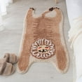 thumbnail image 3 of LANPEI Bathroom Rug Lion Shape Playroom Rug Animal Bathmat Soft Kids Play Mat Cartoon Non-Slip Door Mat Cute Bathtub Area Rug Washable Mats for Kids Room Water Absorption Rugs, 2'X4', Brown, 3 of 7
