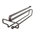 thumbnail image 1 of Wosthever Estante para copas de vino, copas debajo del soporte del gabinete, almacenamiento sin perforaciones, estante colgante, Bar, accesorio Type3 NO3, 1 of 6